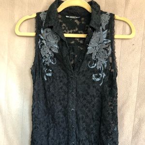 Miss Me Lace Cholored Shirt